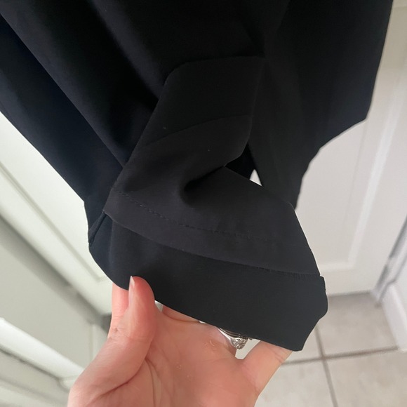 Ann Taylor Black Boatneck Sheath Dress Sz 4 Half Sleeves - Picture 6 of 8